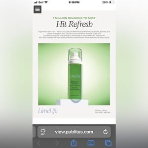Hit Refresh Gel Mist - Green